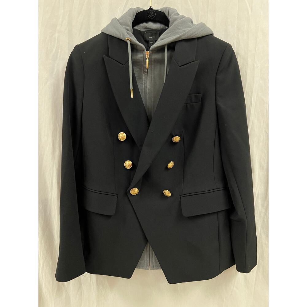 Express Black Blazer with Gold Buttons